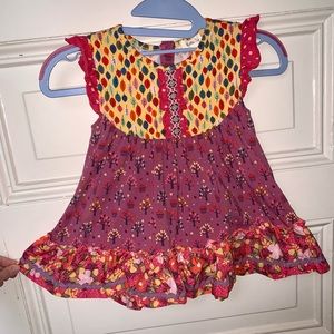 Sz 6 Matilda Jane Soft Ruffle Twirly Top